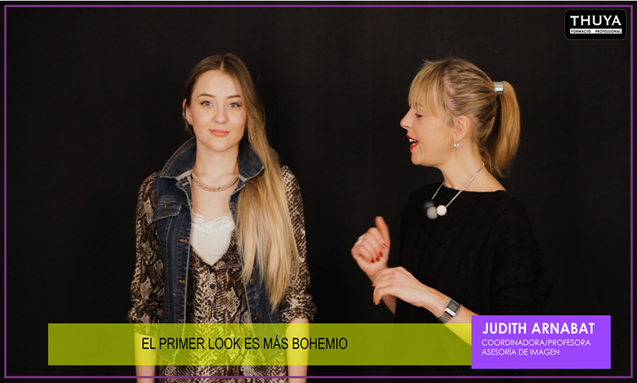 Judit Arnabat muestra el primer look animal print