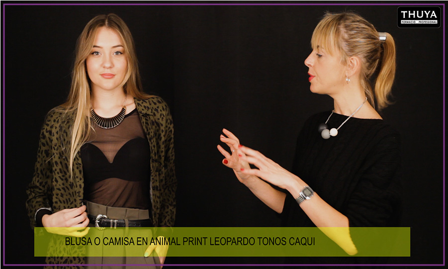 Judit Arnabat muestra el segundo look animal print