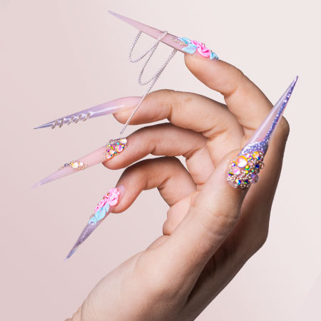 Decoración uñas de salón