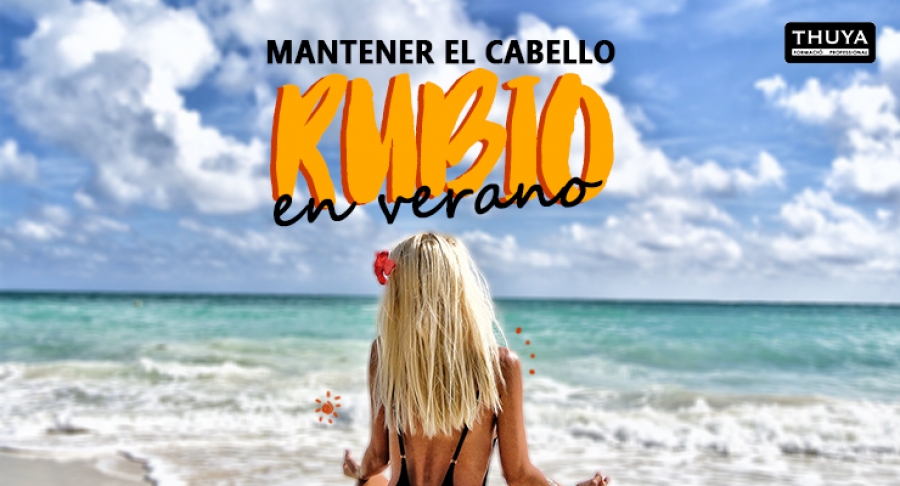 Mantener el cabello rubio en verano
