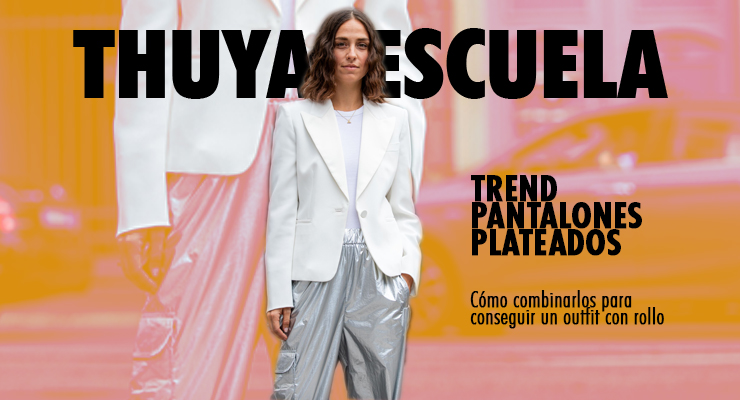 pantalones plateados